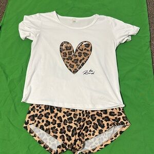 Leopard Print Pajama Set